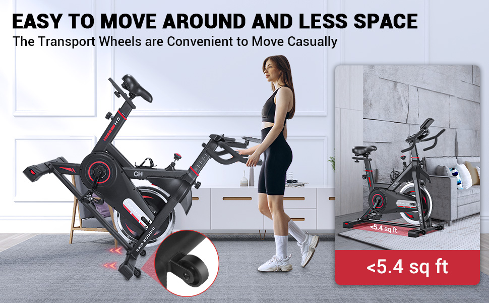 Exercise Bike, CHAOKE Resistance Stationary Bike with 330LBS