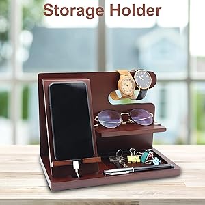 Amazon.co.jp: NOELAMOUR スマホスタンド 卓上 木製 デスク