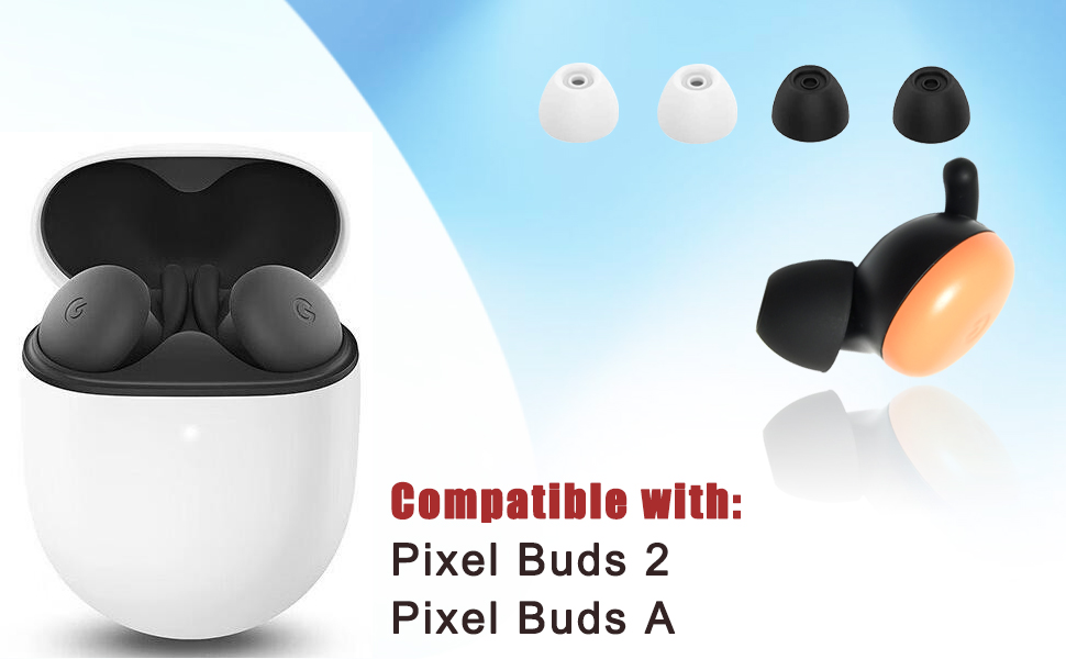 Replacement Ear Tips for Google Pixel Buds 2/ Pixel Buds A