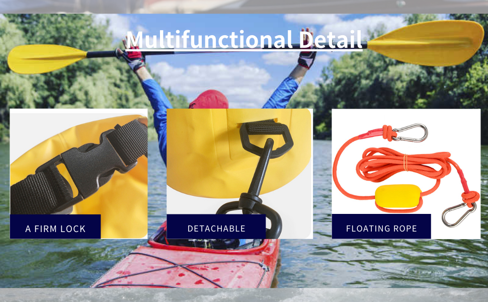 You can also choose to use the bag empty as a buoy, or as a dry bag to put in whatever you want