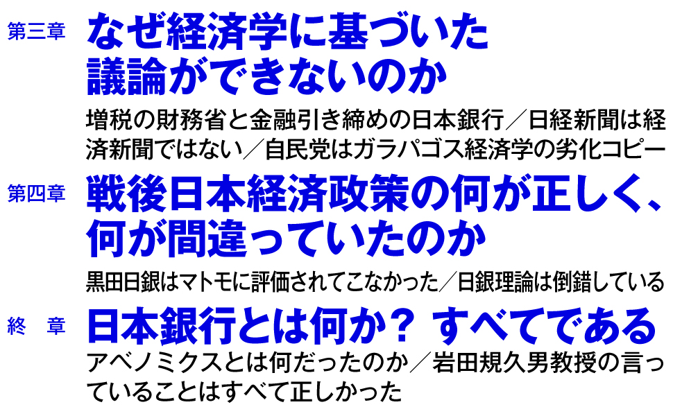 経済学 議論 増税 財務省 金融引き締め 日本銀行 日経新聞 経済新聞 自民党 ガラパゴス経済学 劣化コピー 戦後 日本経済政策 黒田日銀 日銀理論 日本銀行 アベノミクス 岩田規久男