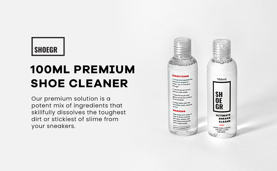 SHOEGR Shoe Cleaning Solution Essential Shoe Shiner Cleaner for
