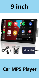DOUBLE DIN CAR STEREO INDASH HEAD UNIT CARPLAY