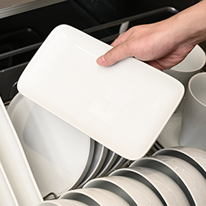 WishDeco Porcelain Rectangle Plates, Set of 6