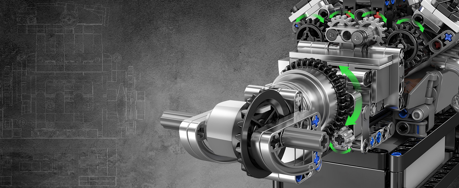 Sports Car Engines Kit for Adults