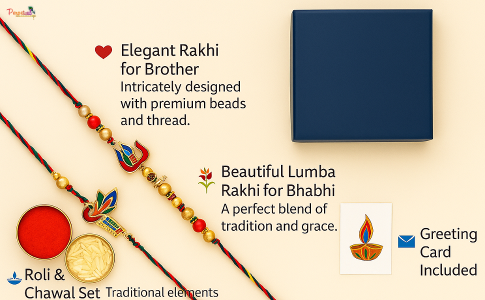 bhaia bhabhi rakhi set sukkhi rakhi bhaiya bhabhi couple rakhi evil eye  with lumbar set kundan