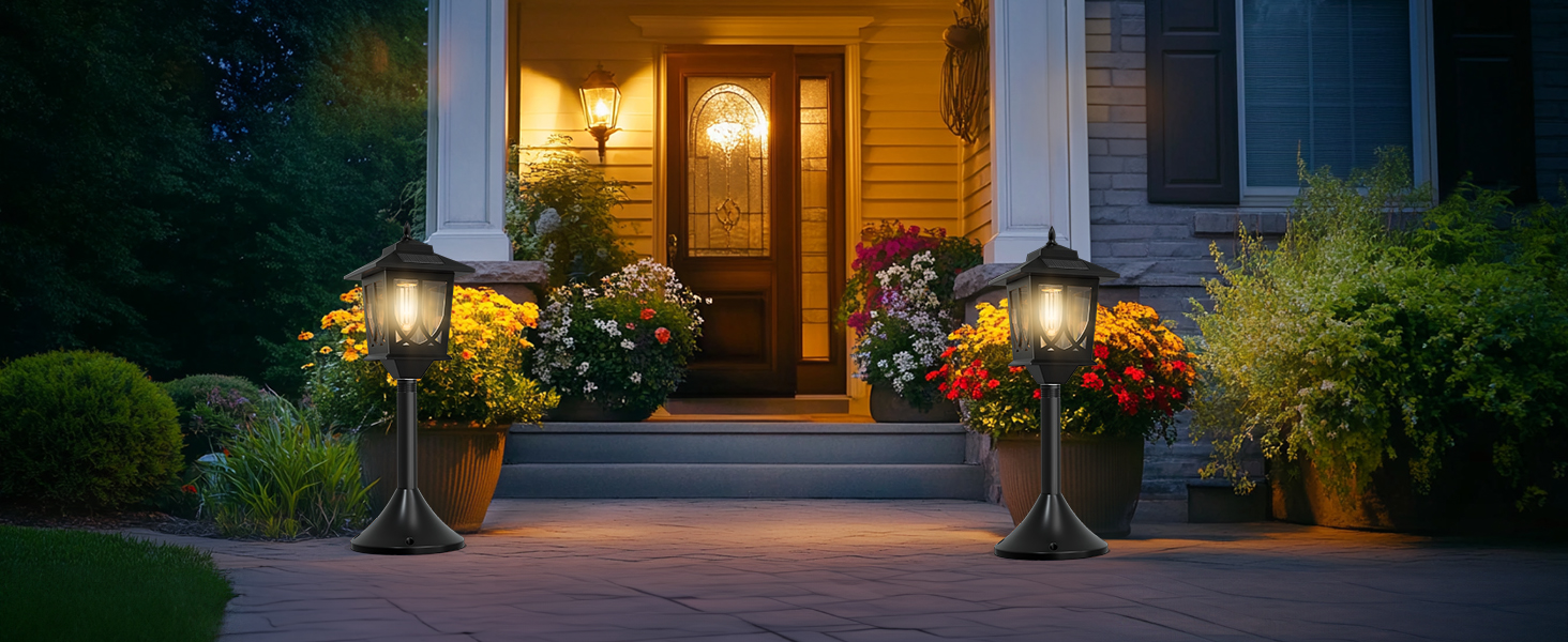solar light post