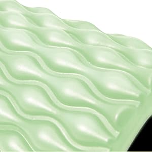 deep tissue foam roller with teardrop grid texture