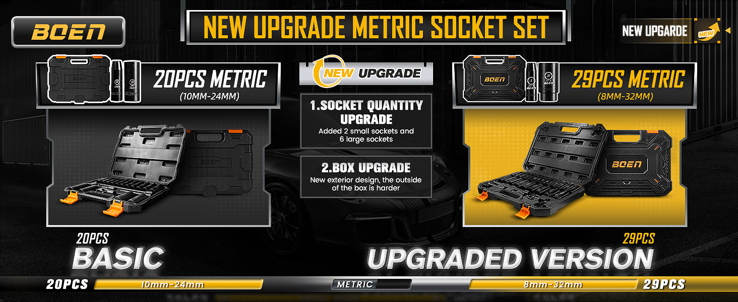 metric socket set