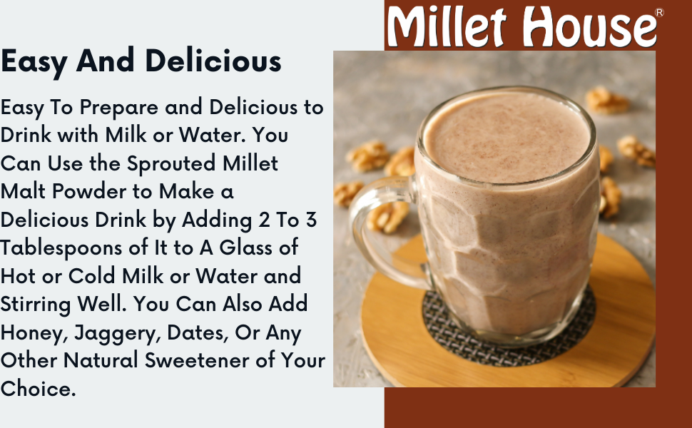 Millet House Malt100 Healthy Natural Millets Drink(500gm) Wheat