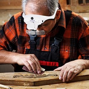 magnifying glass for close work