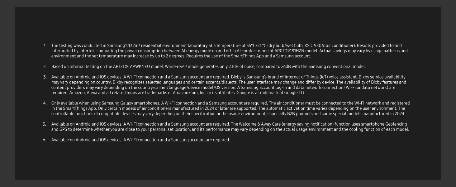 Samsung Disclaimer