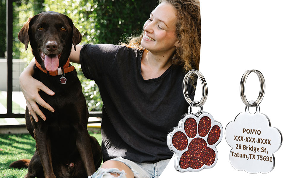 Personalized Pet ID Tags,Custom Cat Tags and Dog Tags,Laser