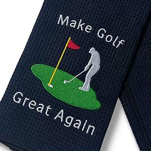 golf towels for golf bags with clip