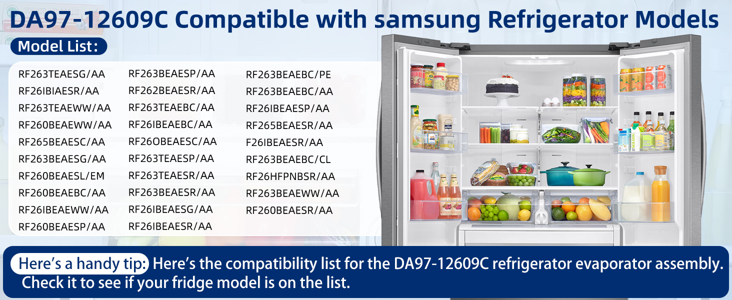 DA97-12609C Refrigerator Evaporator Cover Assembly