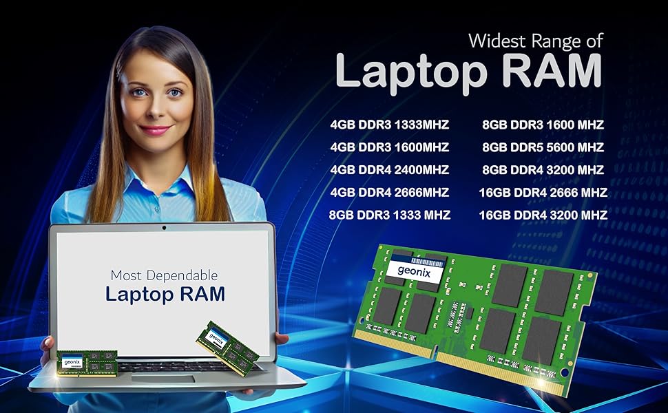 Geonix 8GB DDR3 Laptop RAM 1333mhz