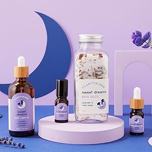 Clarity Blend Aromatherapy Sweet Dreams Product Range Styled