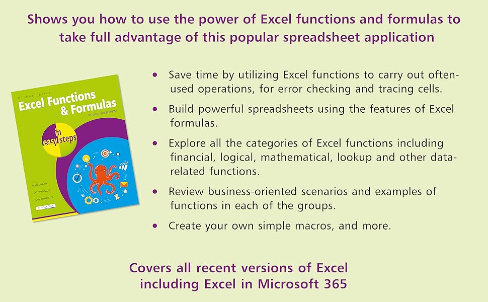 excel functions and formulas 1