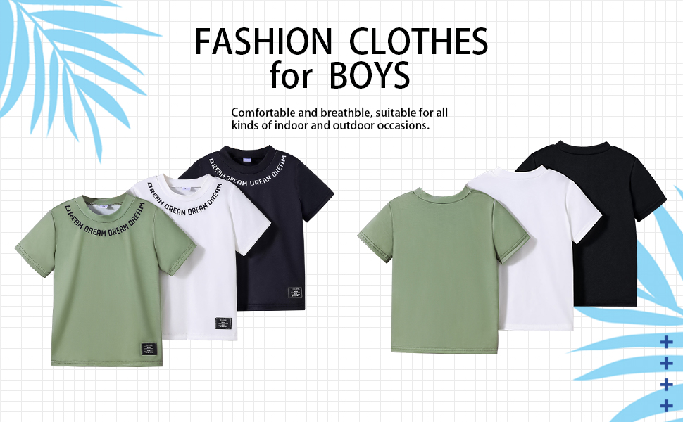 Boys Clothes Summer Tops Set