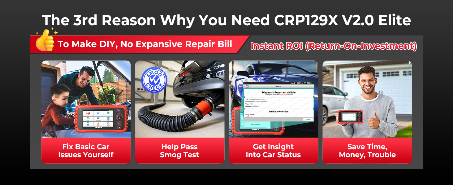 LAUNCH CRP129X V2.0 Elite OBD2 Scanner