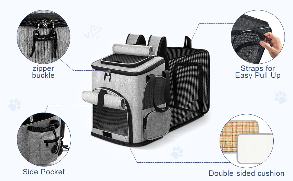 Expandable Pet Carrier Backpack