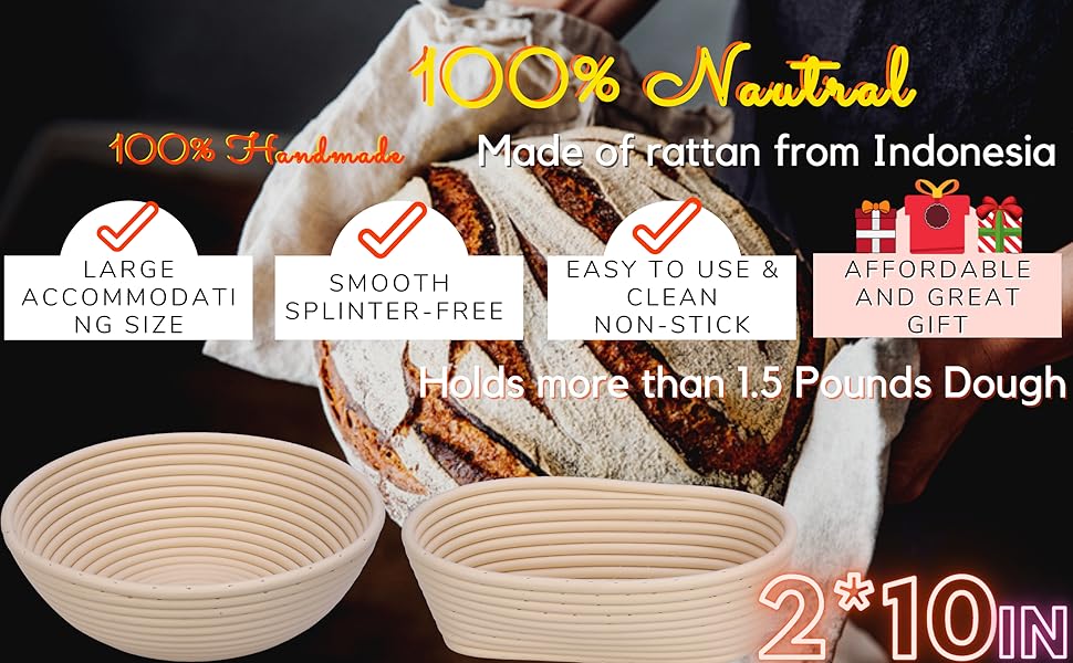 11 Pcs Bread Proofing Kit A Great Family Set 10 inch