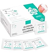 GELLEN Nail Cleanser Pads 200Pcs Individually Wrapped Alcohol Prep Pads Nail Shine Wipes Natural ...