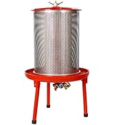 Hydraulic Fruit Wine Press 5.3 Gallon/20L Apple Cider Grape Crusher Stainless Steel Juice Maker f...