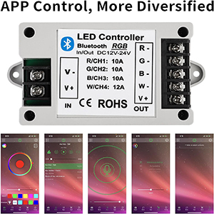 Wireless Bluetooth RGBW/RGB Controller