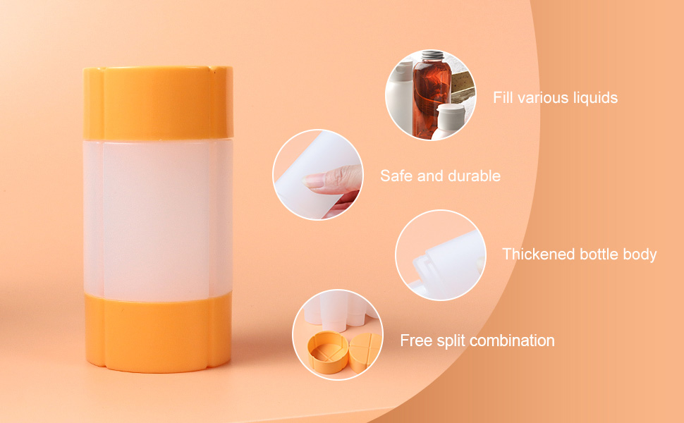 Travel Bottle, TSA approved 4in1 LeakProof Bottle, 4