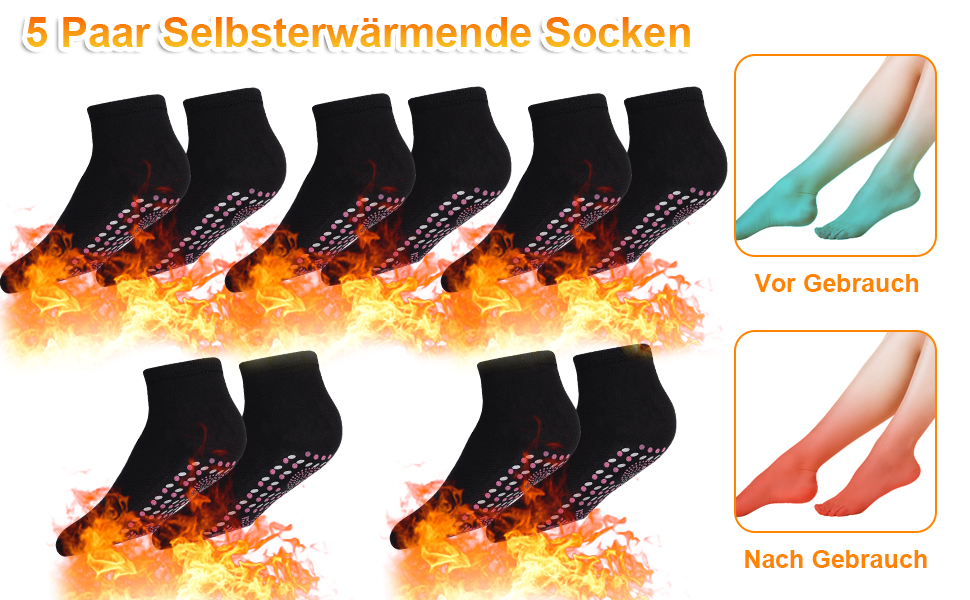 Selbsterwärmende Socken