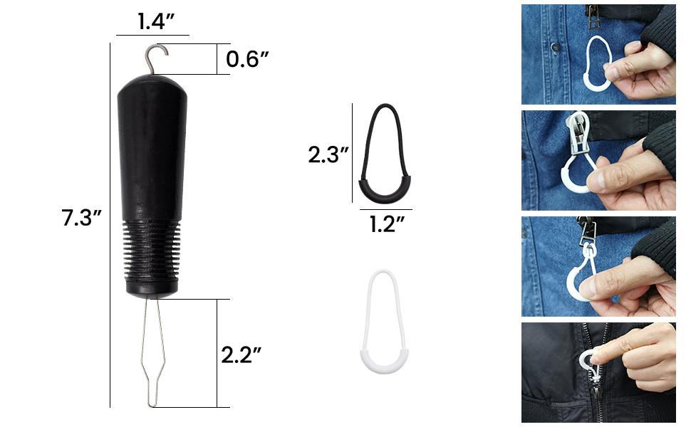 DailyTreasures Button Hook and Zipper Pull, Button Hook Dressing Aid