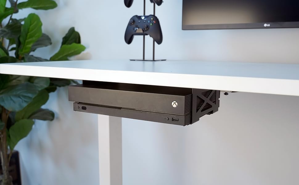 Monzlteck Universal Under Desk Storage Mount for Xbox