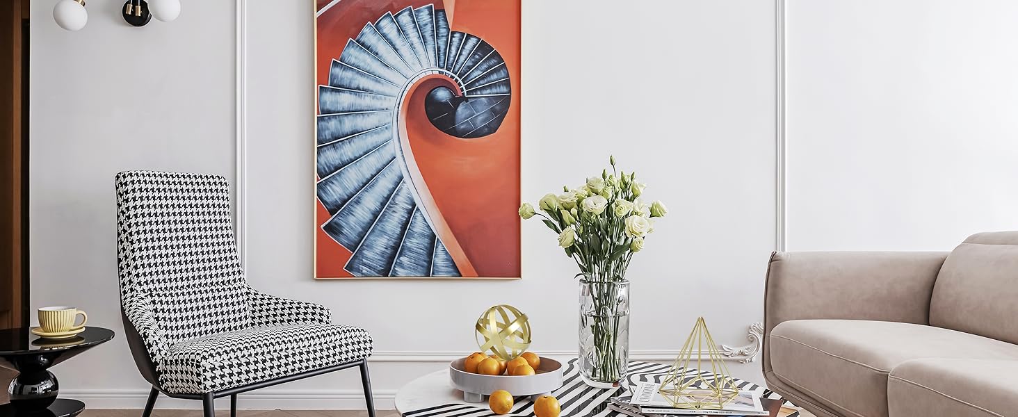 Gold Home Decor Modern Style Figurine Decorative Ornaments for Living Room, Bedroom, Office Desktop