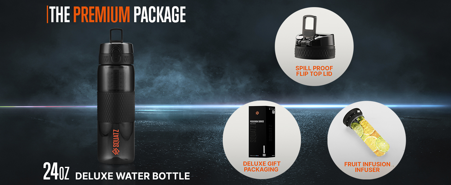 Poseidon Series Water Bottle for Protein and Fruit Shakes