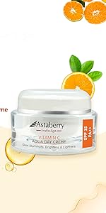 Vitamin C face moisturizing cream with SPF 25, lightweight non-greasy provides Glow n Protection