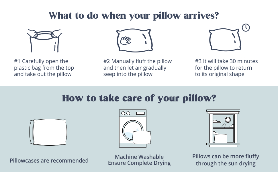 goose down pillows for neck pain