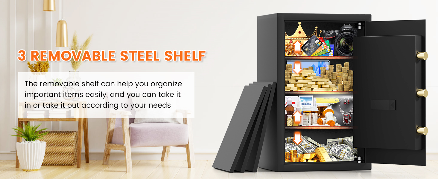 Large Fireproof Safe Box for Home Use