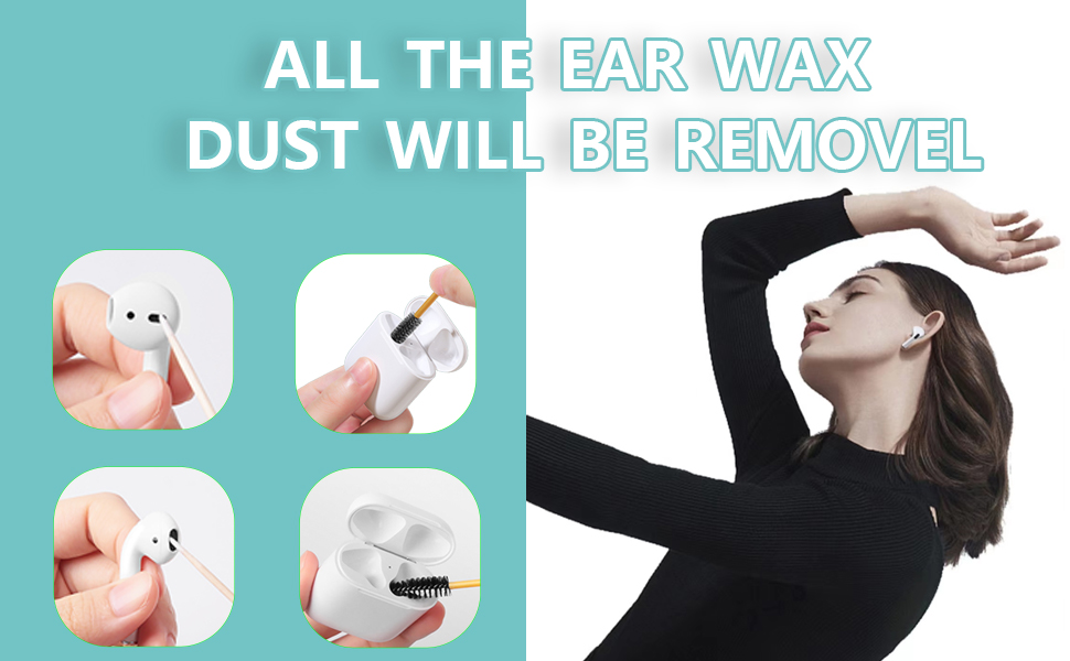 203PCS Airpods Cleaner Kit, Earbud Cleaning Putty Remove Ear Wax,for
