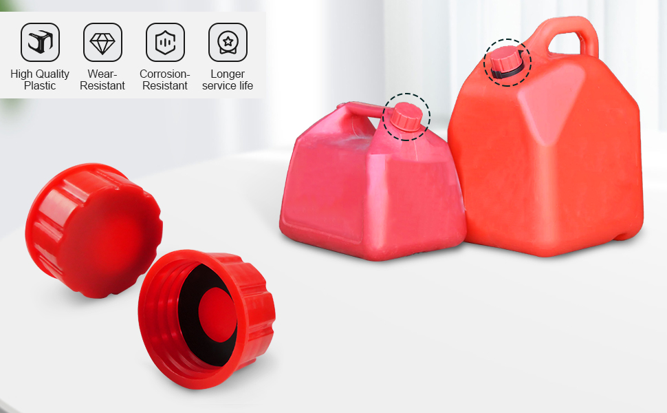 Gas Can Coarse Thread Cap, Solid Transportation Gas Can