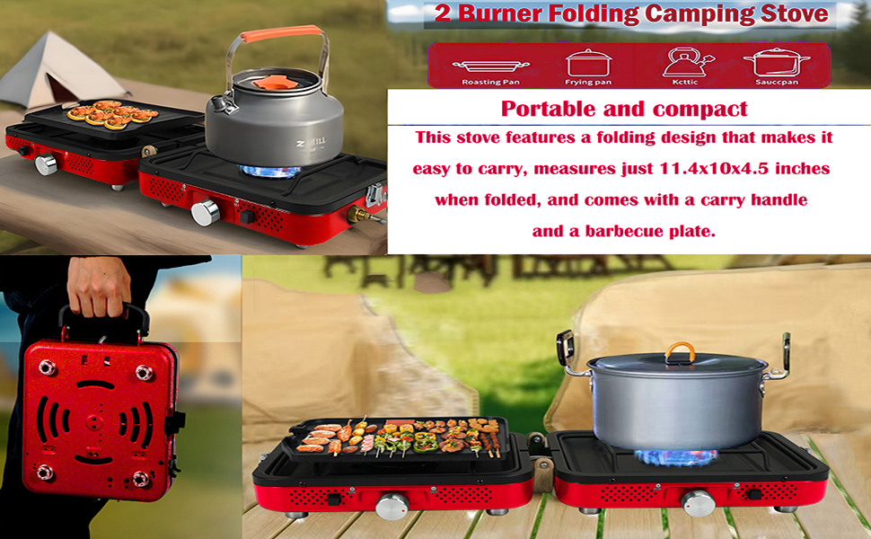 Two Adjustable Burners