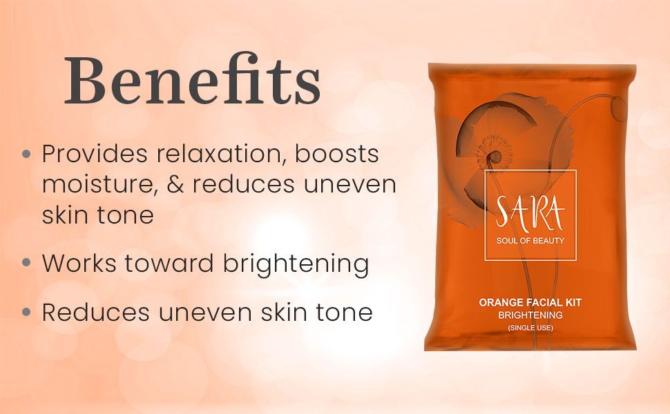 Sara Orange Facial Kit benefits