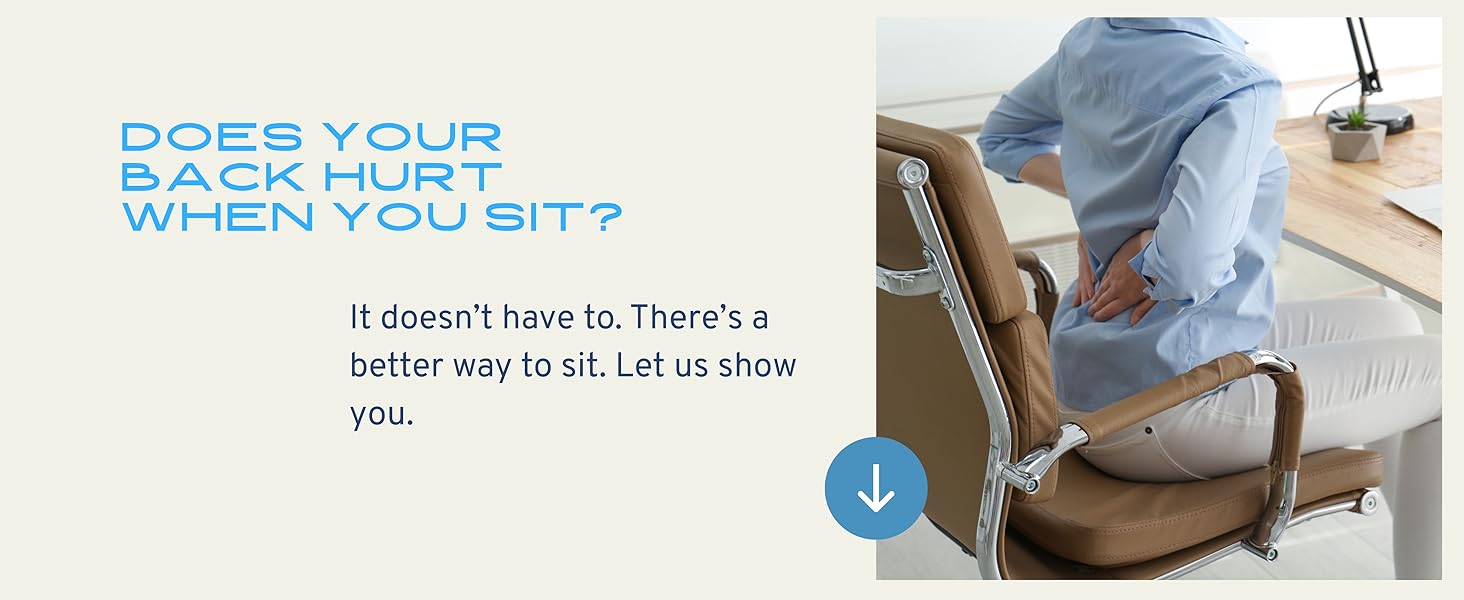 Nyack Exchange Air Posutre Pillow A back support pillow for lumbar support, office back support