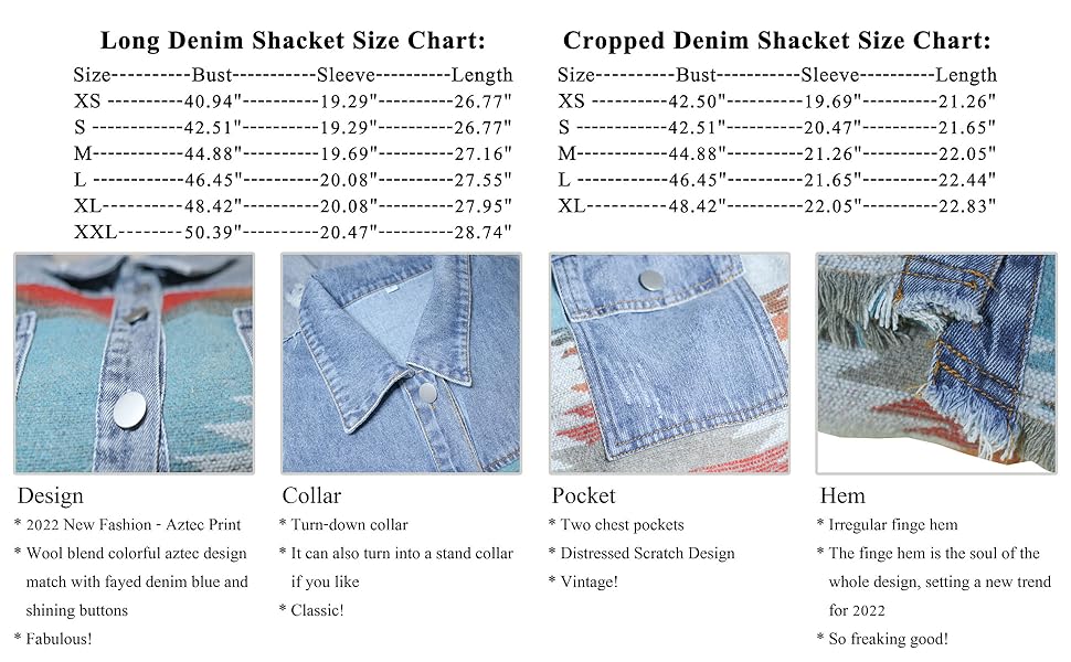 Size Chart & Details
