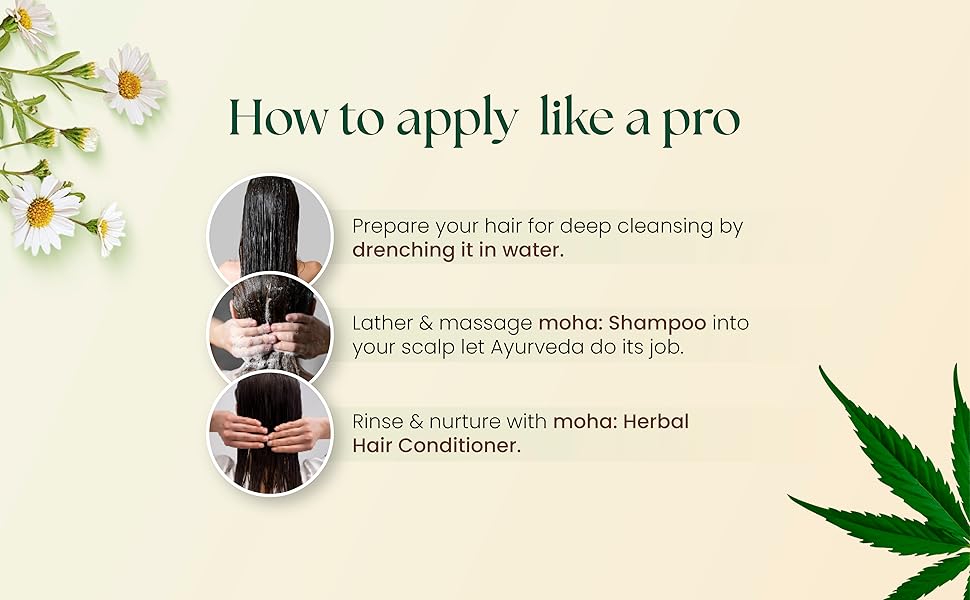 Shikakai & Bhringraj Shampoo 200ml - How to use