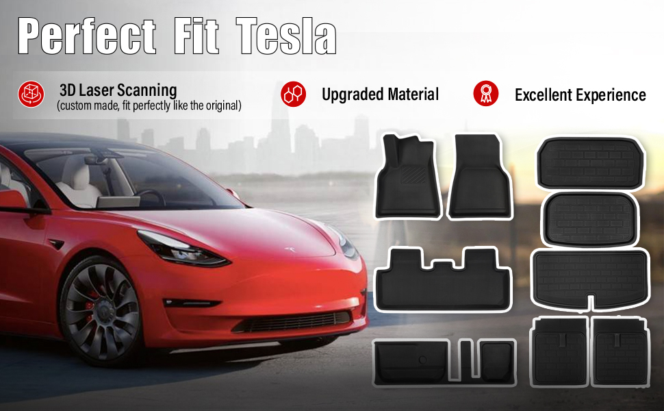 OtriFowd Tesla Model Y Floor Mats 2023 2022 2021 2020