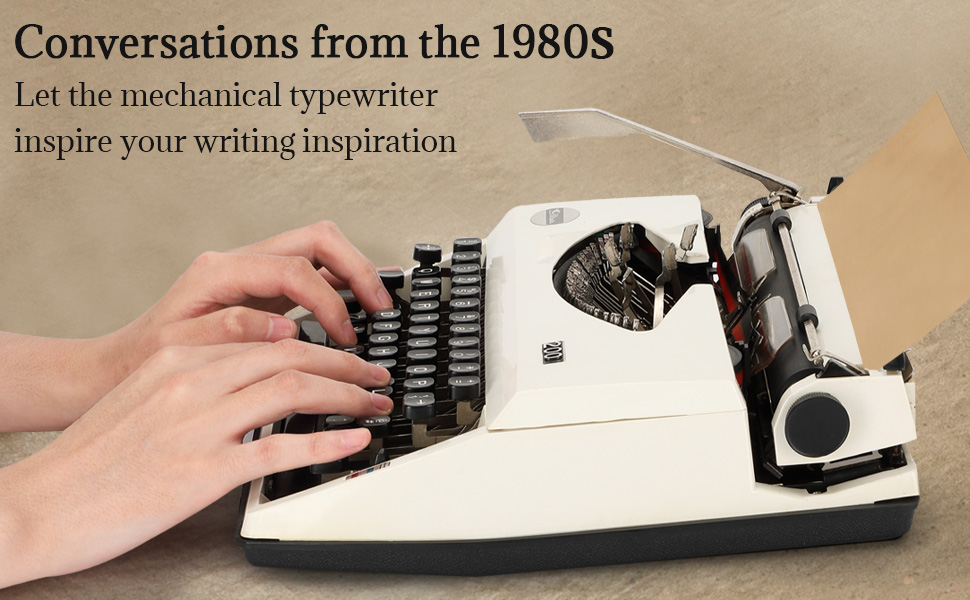 Kamako商品2点TRAVAIL MANUEL plain people Amazon.com : Manual Typewriter,White Traditional Portable