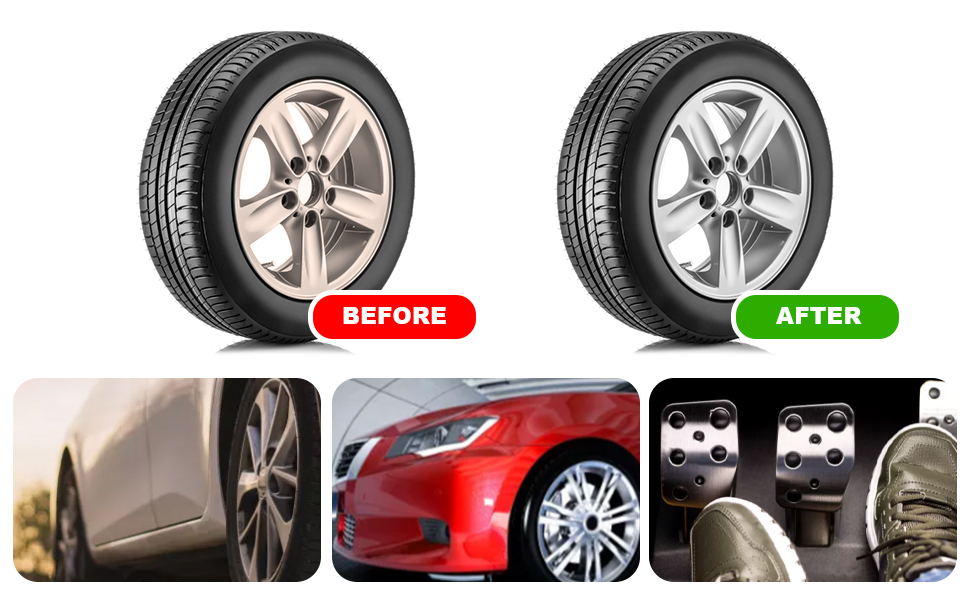 5 Pcs Metal Polishing Kit for Drill Buffing Pads Polishing Wheel Kit with 3 PCS Rouge Compound