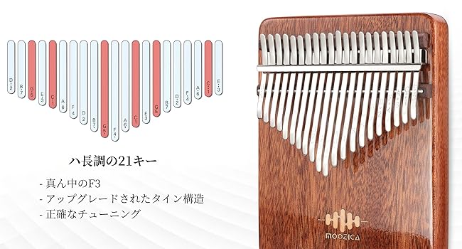 カリンバ ピアノ配列 EQXシリーズ 半音階 二段の半音付き 社外アンプセット 楽天市場】MOOZICA 36キー カリンバ ピアノ配列 EQXシリーズ 半