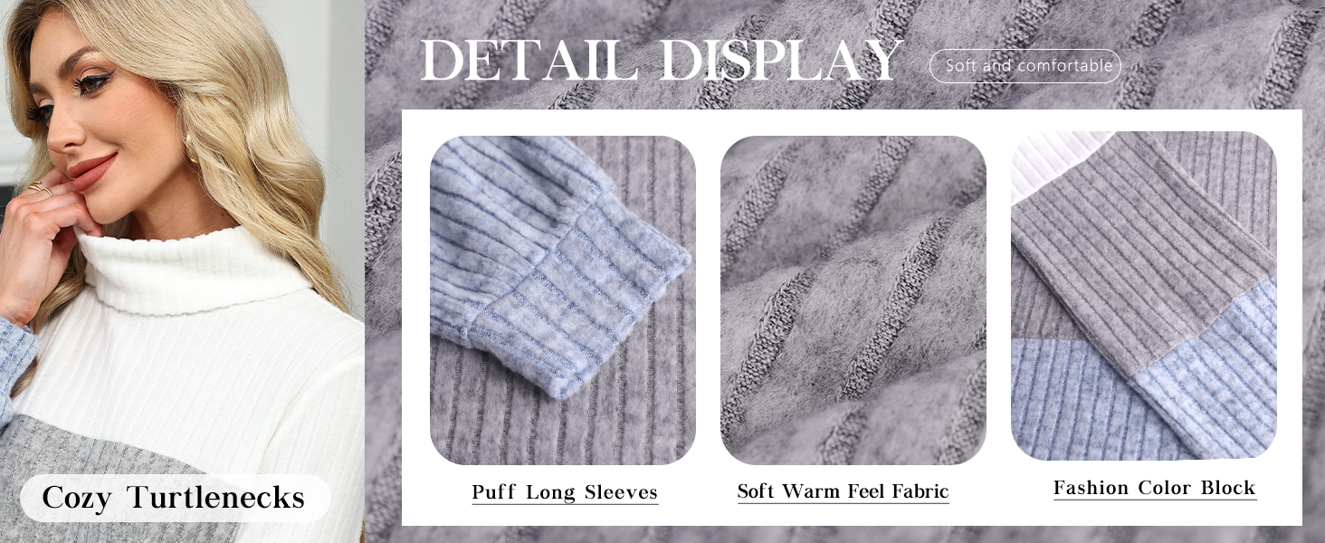 Turtle Necks Tops for Womens Sweaters Fall Fashion 2025
